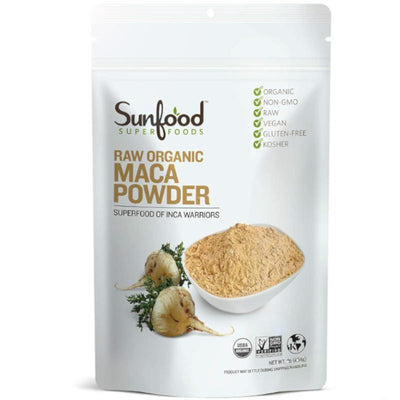 Sunfood SuperFoods Raw Organic Maca Powder - 8 oz | Vegan Black Market
