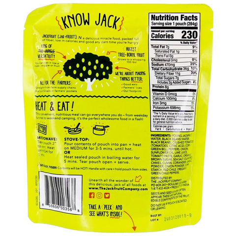 The Jackfruit Company Black Beans + Corn + Tex-Mex Spice - 10 oz.