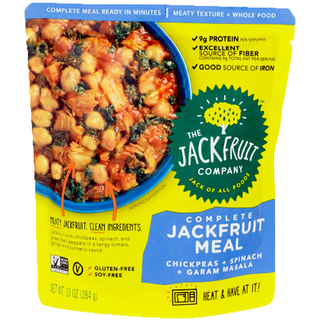 The Jackfruit Company Chickpeas + Spinach + Garam Masala 10 oz. Vegan Black Market