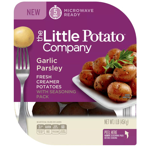 The Little Potato Company Microwavable Vegan Garlic & Parsley Potatoes - 1 lb.