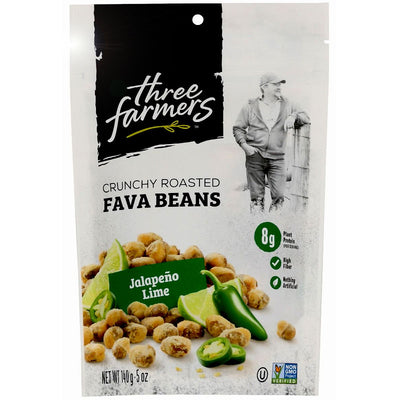 Three Farmers Crunchy Roasted Fava Beans Jalapeño Lime - 5 oz.