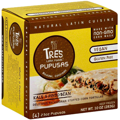 Tres Latin Foods Kale and Pinto Bean Pupusas