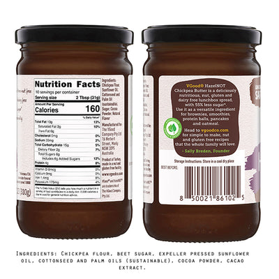 VGood HazelNOT Choc Chickpea Butter Spread - 11 oz.
