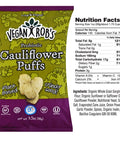 vegan robs cauliflower puffs nutrition