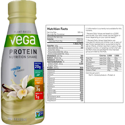 Plant Based Vega Protein Vegan Nutritional Shake Chocolate & Vanilla Bundle - 2 ct.