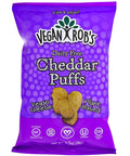 Vegan Rob's Cheddar Puffs Snacks - 3.5 oz | Vegan Robs | Vegan Black Market