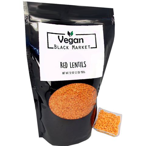 Premium Red Lentils 32 oz. by Vegan Black Market