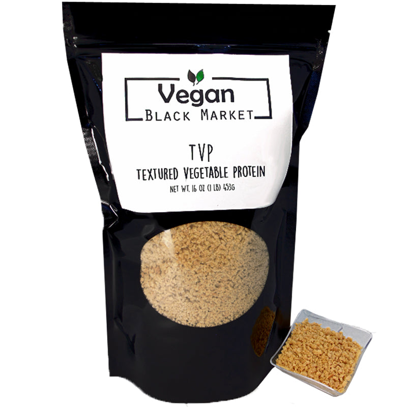 Premium Textured Vegetable Protein TVP 16 oz. by Vegan Black Market