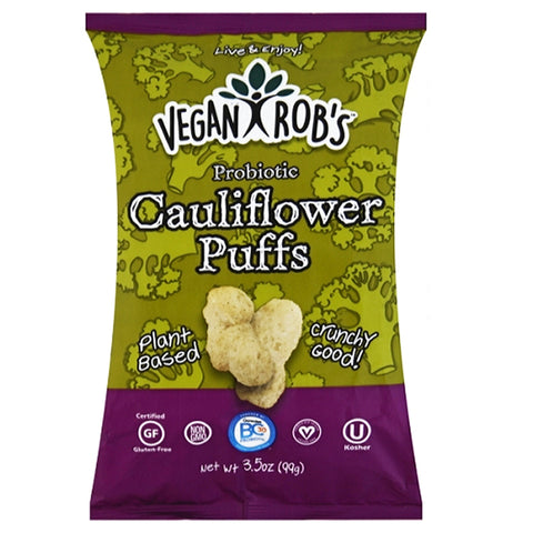 Vegan Rob's Cauliflower Puffs Snacks - 3.5 oz. | Vegan Black Market