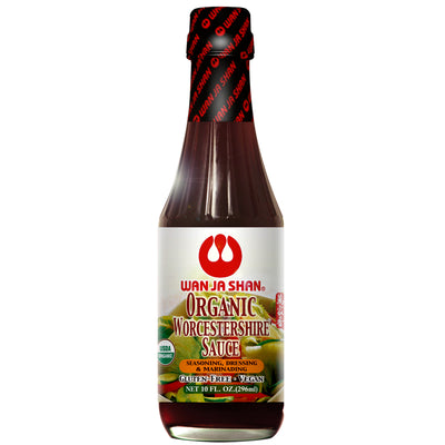 Organic Vegan Worcestershire Sauce - 10 fl oz Wan Ja Shan