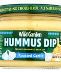Wild Garden Hummus Dip Creamy Garbanzo Bean Dip Roasted Garlic - 10.74 oz. Hummus Dip | Hummus Garlic | Roast Garlic Hummus | Wild Garden Hummus