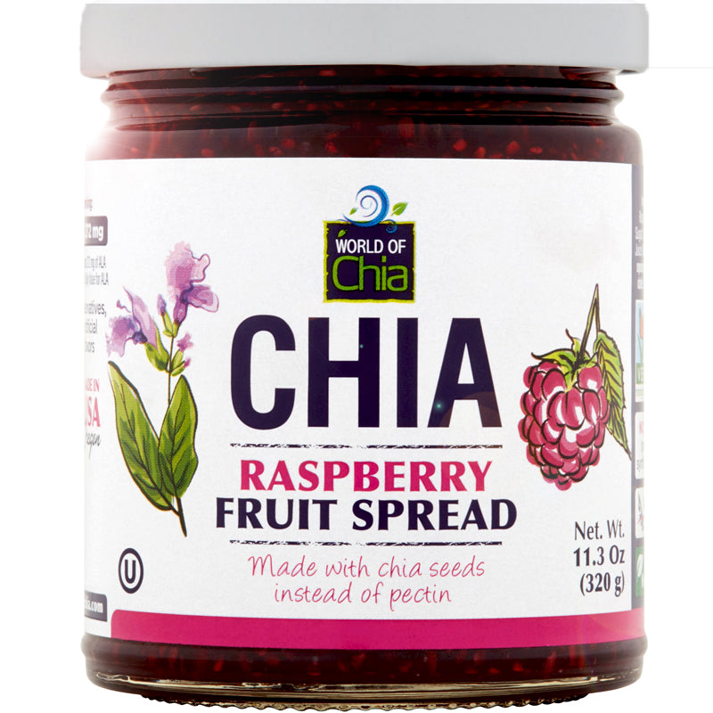 World Of Chia Raspberry Fruit Spread - 11.3 Oz. | World Of Chia – Vegan ...