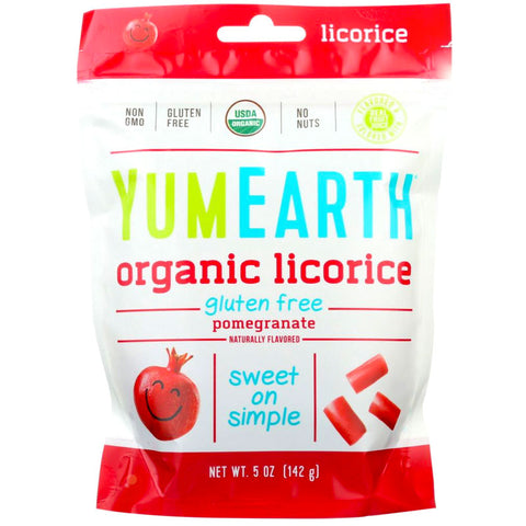 YumEarth Organic Licorice Pomegranate Gluten Free - 5 oz. | Vegan Black Market