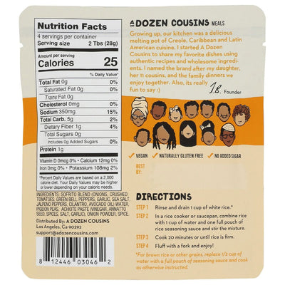 A Dozen Cousins Arroz Con Gandules Seasoning Sauce - 4 oz