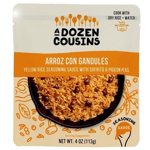 A Dozen Cousins Arroz Con Gandules Seasoning Sauce - 4 oz | Vegan Black Market