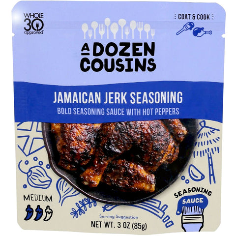 A Dozen Cousins Jamaican Jerk Seasoning Sauce - 3 oz | Vegan Black Market