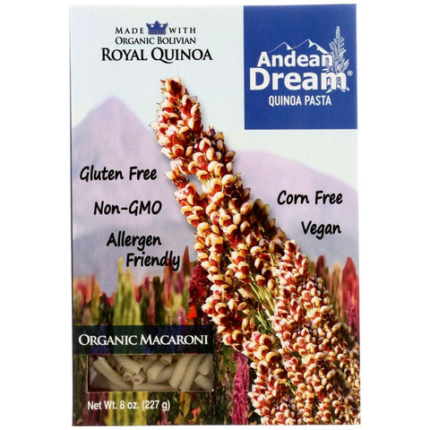 Macaroni Andean Dream Pasta | Andean Dream Quinoa Pasta | Andean Pasta Andean Dream Qunioa Pasta Organic Macaroni - 8 oz.