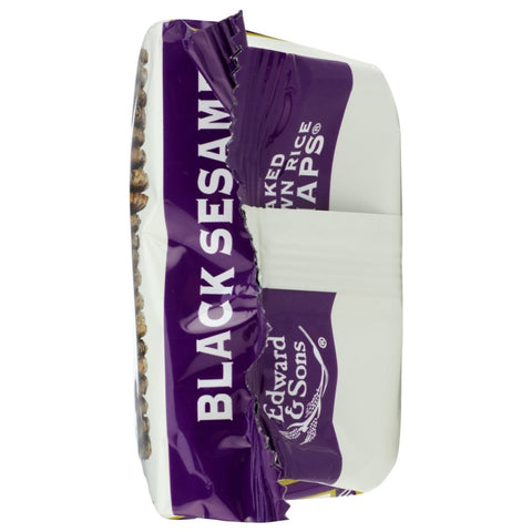 Edward & Sons Brown Rice Snaps Black Sesame - 3.5 oz