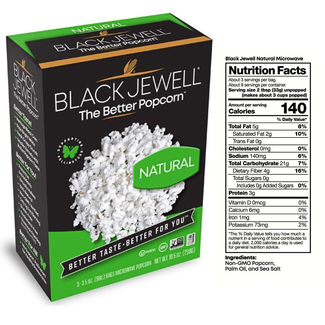 Black Jewell Popcorn Natural Black Jewell Microwave Popcorn