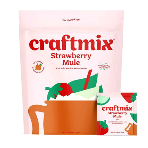 Strawberry Mule Mix - 12 ct.  | Craftmix | Craftmix Cocktail Mix | Craft Mix Packets