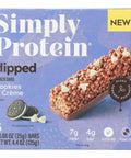SimplyProtein Dipped Cookies and Creme Snack Bars - 4.4 oz | Vegan Snack Bars | Vegan Black Market