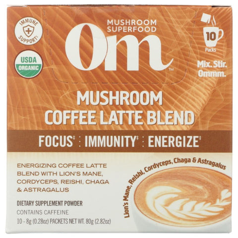 Om Mushroom Coffee Latte Blend - 2.82 oz | Om Mushroom | Vegan Black Market