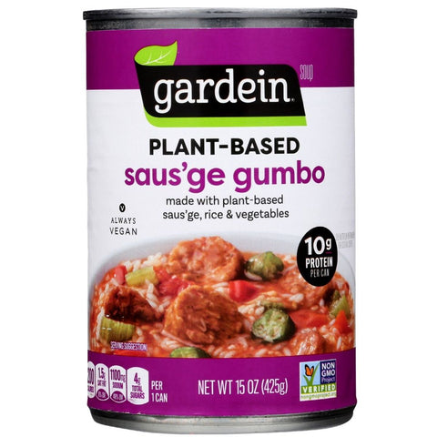 Gardein Soup Plant-Based Saus'ge Gumbo - 15 oz. | Gardein Soups