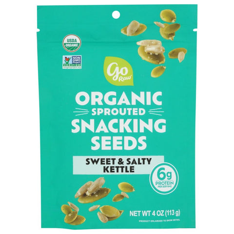 Go Raw Organic Sprouted Snacking Seeds Sweet and Salty Kettle - 4 oz | Vegan Black Market | go raw snacking seeds