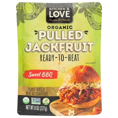 Kitchen & Love Organic Pulled Jackfruit Sweet BBQ - 8 oz
