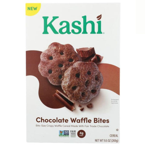 Kashi Chocolate Crisp | Kashi Chocolate Bites | Kashi Vegan Cereal | Kashi Chocolate Crisp Cereal Kashi Chocolate Waffle Crisp - 9.5 oz.
