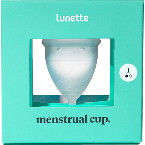 Lunette Menstrual Cup Size 1 Clear - 1 Pc. Lunette Menstrual Cup | Lunette Cup | Lunette Period Cup | Cervix Menstrual Cups