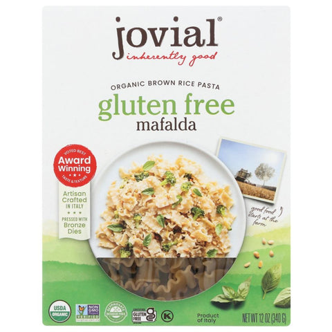 Jovial Gluten Free Mafalda Brown Rice Pasta - 12 oz | Jovial | Vegan Black Market