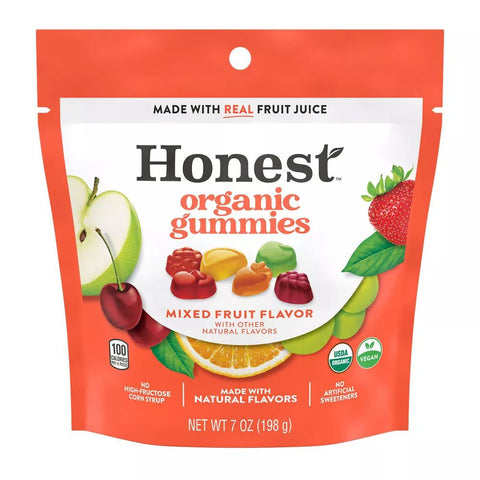 Honest Organic Gummies Mixed Fruit Flavor - 7 oz | Honest | Vegan Black Market