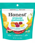 Honest Organic Gummies Tropical Medley Flavor-  7 oz | Vegan Black Market