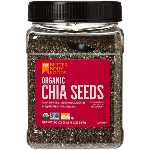 BetterBody Foods Organic Chia Seed - 1.25 lb | Vegan Black Market