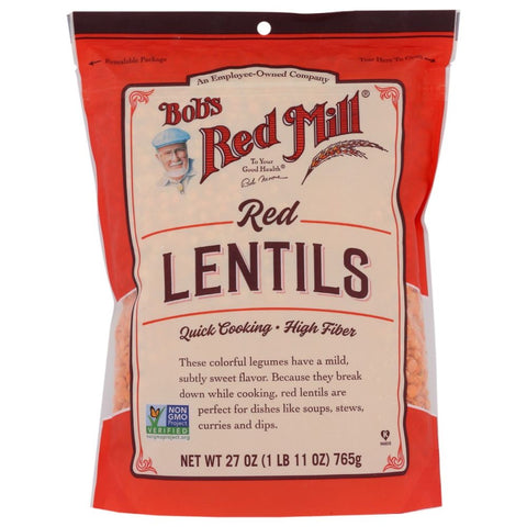 Bob's Red Mill Red Lentils - 27 oz | Vegan Black Market