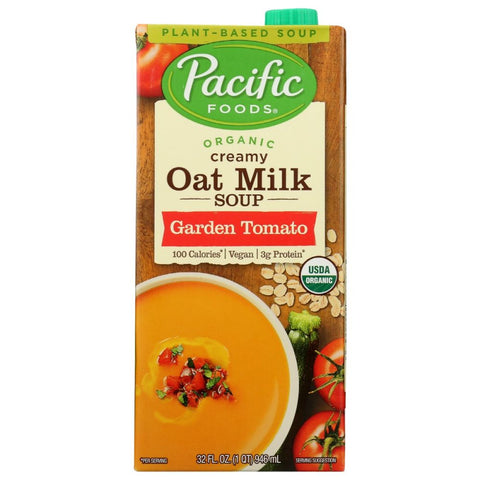 Pacific Goods Organic Creamy Oat Milk Garden Tomato Soup - 32 oz | Vegan Black Market