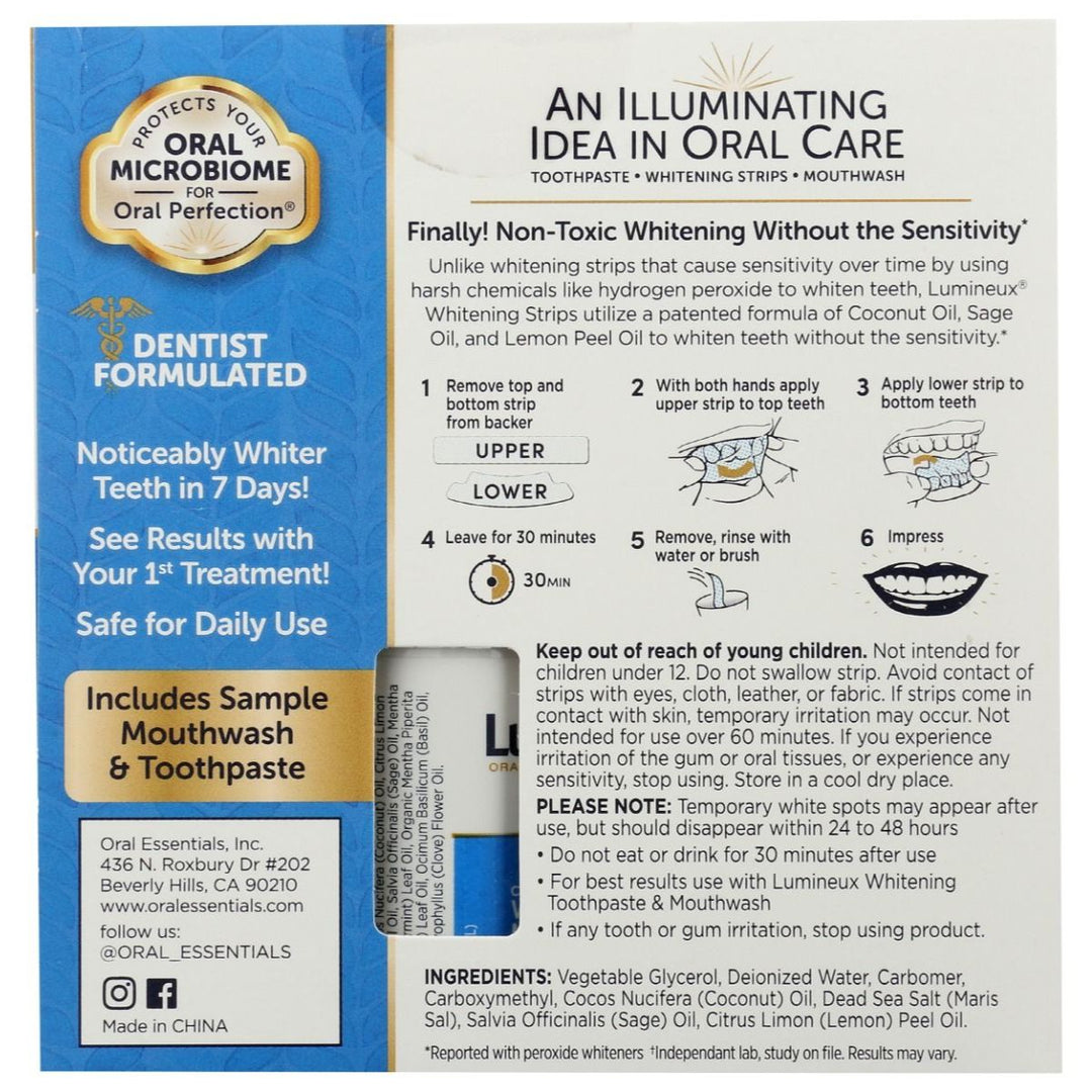 Luminex White Strips Lumineux Strips Oralessentials Oral Essentials White Strips Vegan