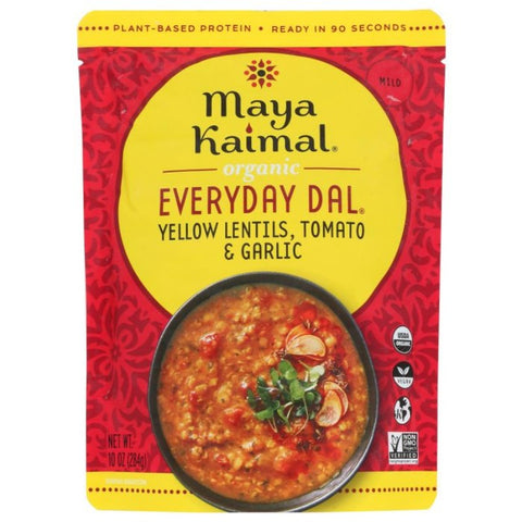 Organic Everyday Dal Yellow Lentils, Tomato and Garlic Maya Kaimal