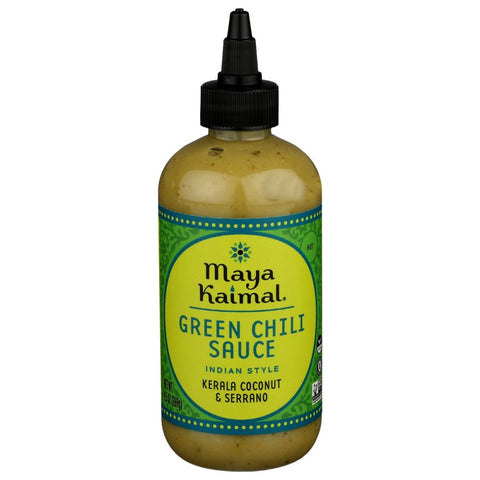 Maya Kaimal Green Chili Sauce - 9.5 oz | Vegan Black Market