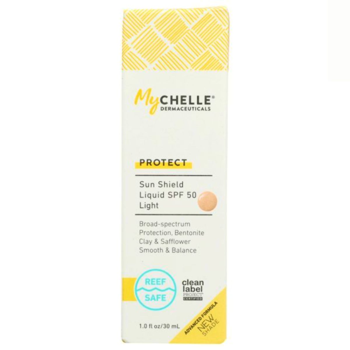 MyCHELLE Dermaceuticals Protect Sun Shield Liquid SPF 50 Light- 1 fl oz. My Chelle Sunscreen | Mychelle Sun Shield Liquid SPF 50 | Mychelle Tinted Sunscreen