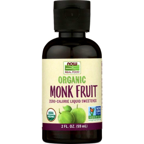 Monk Fruit Liquid Sweetener Drops | NOW | Liquid Monk Fruit | Monkfruit Drops
