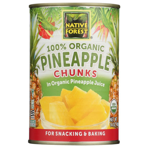 Native Forest Organic Pineapple Chunks -14 oz | Vegan Black Market