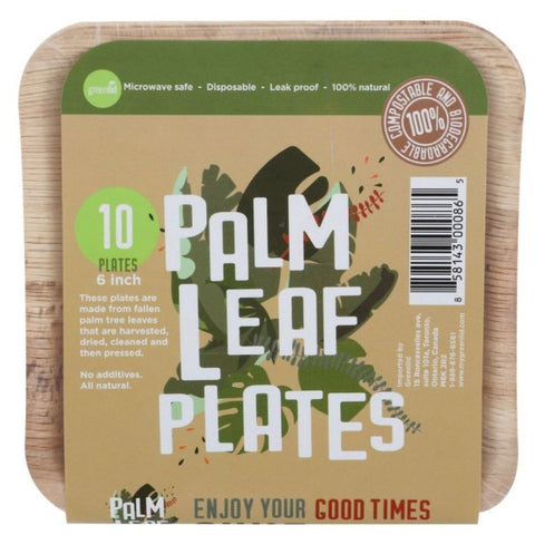 Palm Leaf Plates | GreenLid | Palm Leaf Disposable Plates | Compostable Plates