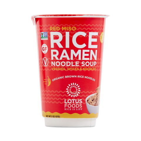 Lotus Foods Red Miso Rice Ramen Noodle Soup - 2 oz | Vegan Black Market