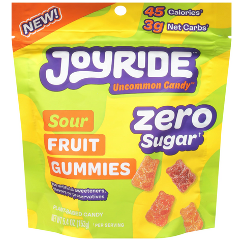 Joyride Sour Fruit Gummies Zero Sugar - 5.4 OZ | Vegan Black Market | joyride candy