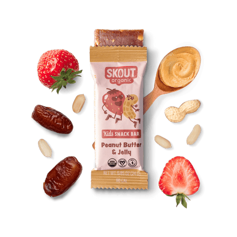 Skout Organic Kids Snack Bars Peanut Butter and Jelly - 6 ct/0.85oz.
