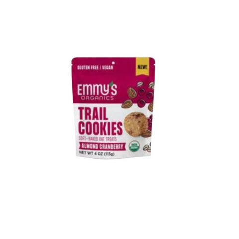 Emmy's Organics Trail Cookies Almond Cranberry - 4 oz | Vegan Black Market