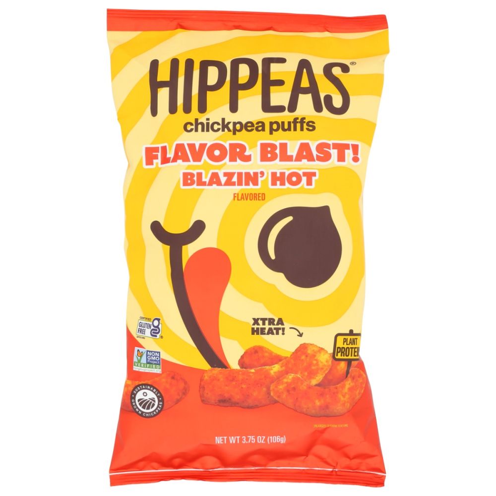 Hippeas Chickpea Puffs Flavor Blast Blazin Hot - 3.75 oz – Vegan Black ...